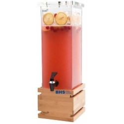 Beverage dispenser 7.5 L with bamboo pad