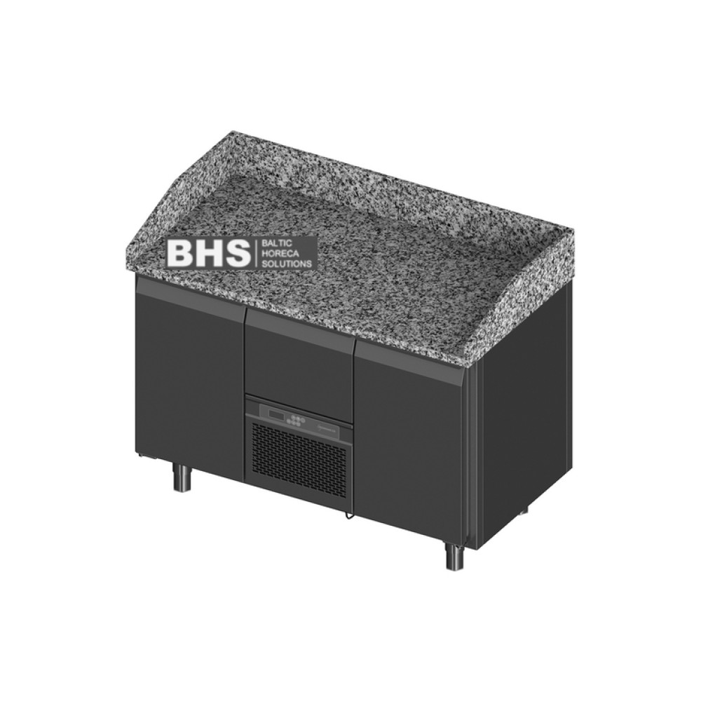 Cooling counter with granite table top P202 1300 mm