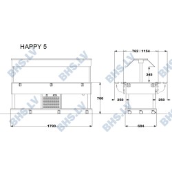Refrigerated buffet HAPPY 5RF
