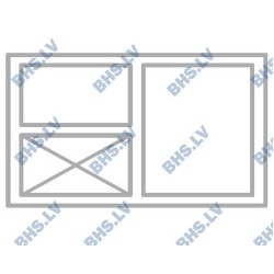 Cooling counter for baking trays P105