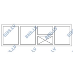 Cooling counter for baking trays P307