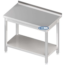 Metal table with shelf 1200