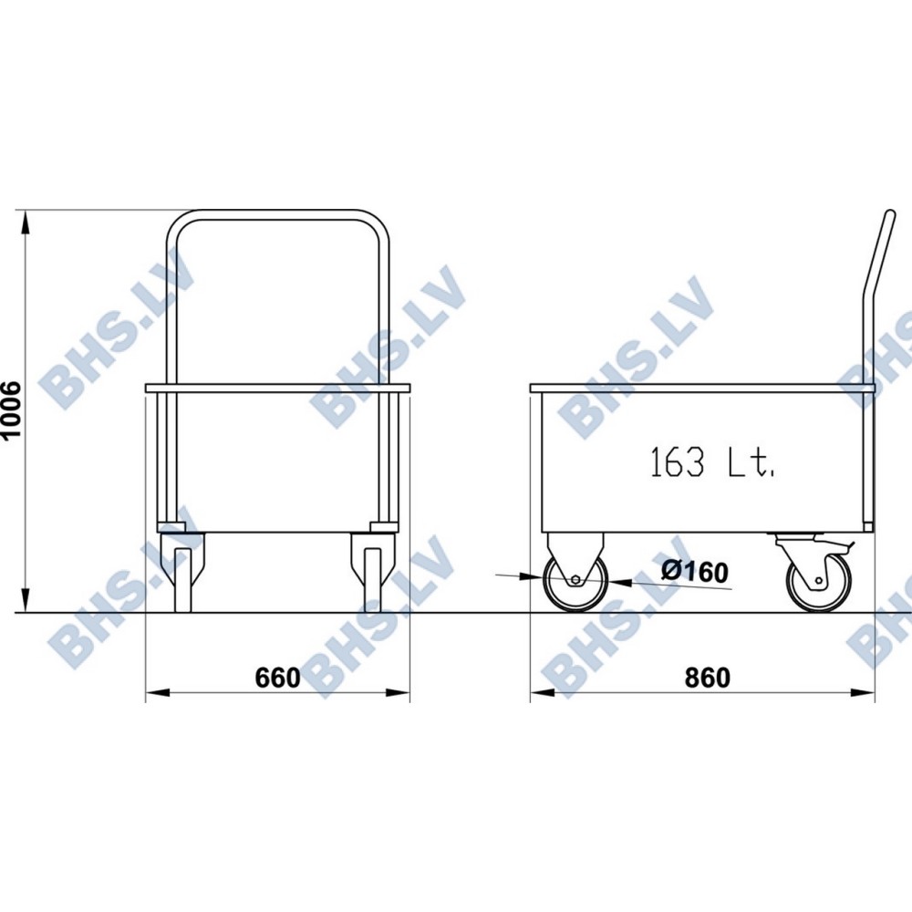 Sink trolley TETI