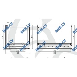 Maiustuste vitriin TRENT Inox - standardne