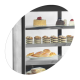 Refrigerated display counters LPD1503F/Black