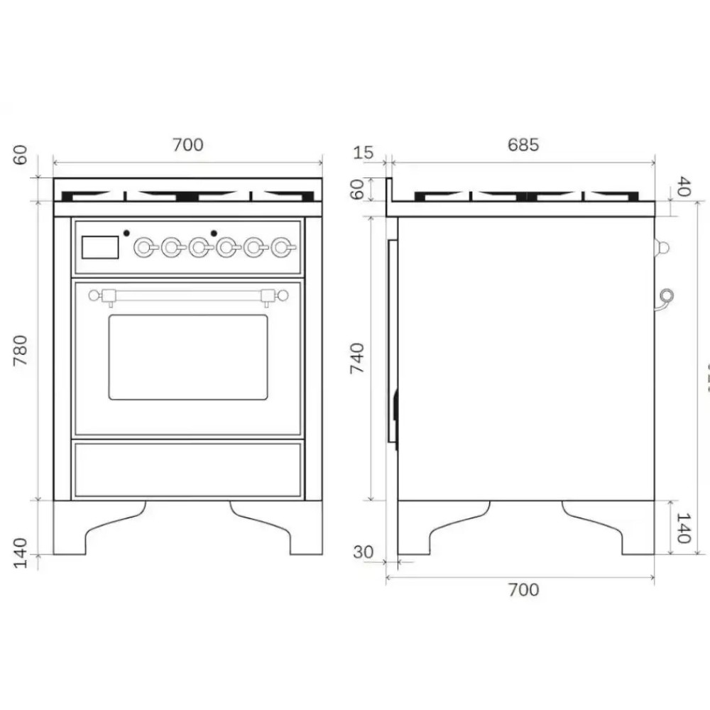 Range Cooker Majestic M07N