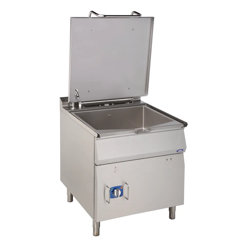 Didelė elektrinė pakreipiama keptuvė 80L