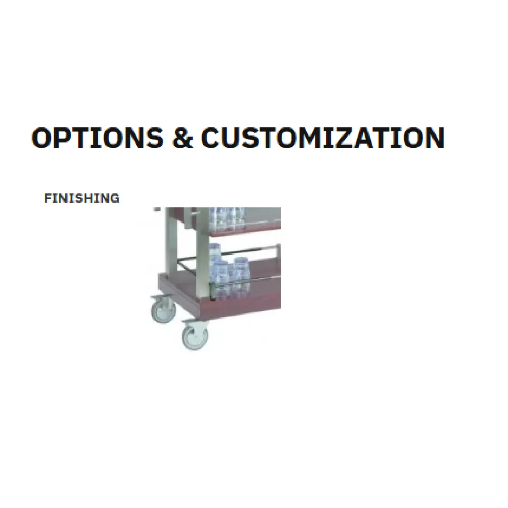 Chariot Flambé Élégance avec Brûleur à Gaz