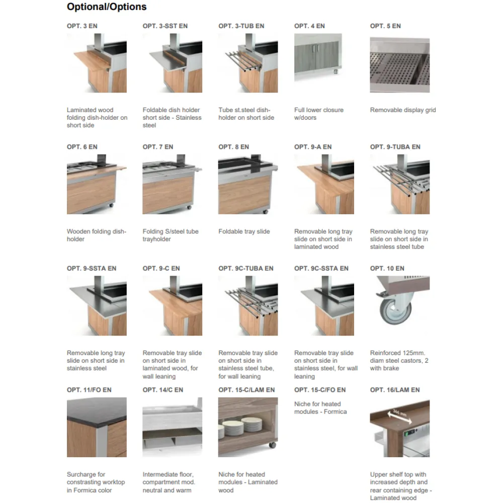 Горячий буфет ATHENA 6 BM/HALO с галогенными лампами