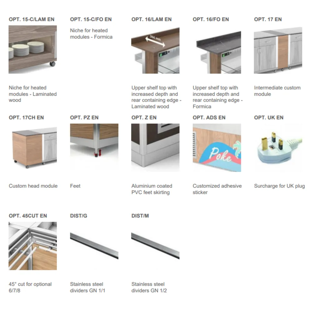 Горячий буфет ATHENA 3 BM/W