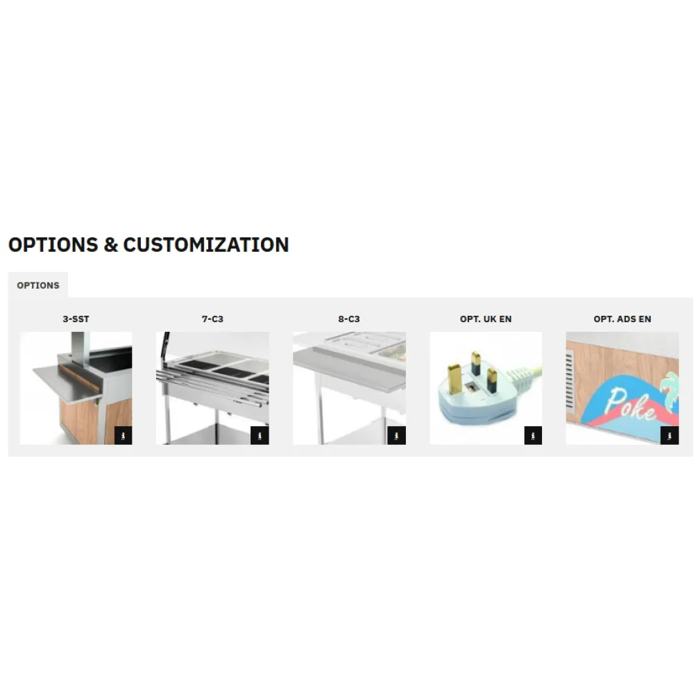 Chariot Bain-Marie 3 GN1/1 COMPASS