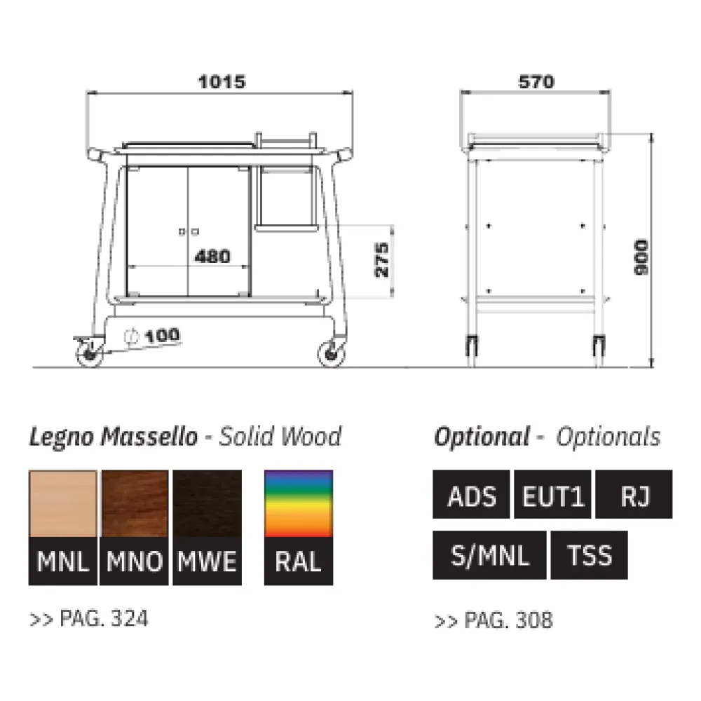 Arianos Ref3 Vežimėlis Su Šaldytuvu