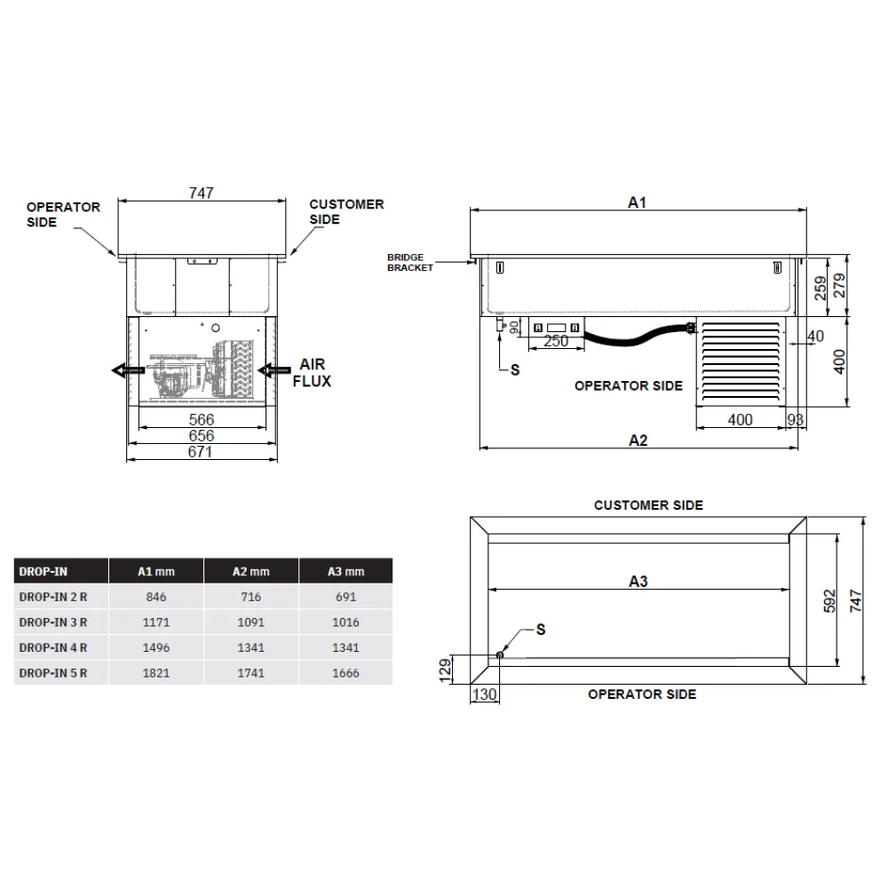 Aukstais Marmīts DROP-IN-3R