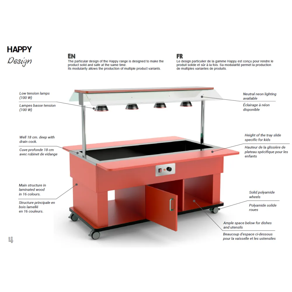 ГОРЯЧИЙ БУФЕТ-МАРМИТ HAPPY 6 BM