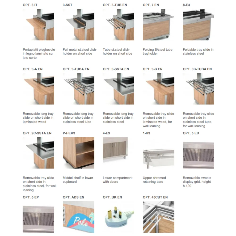 Buffet Chauffant HEKO 6 GN avec Écran de Protection