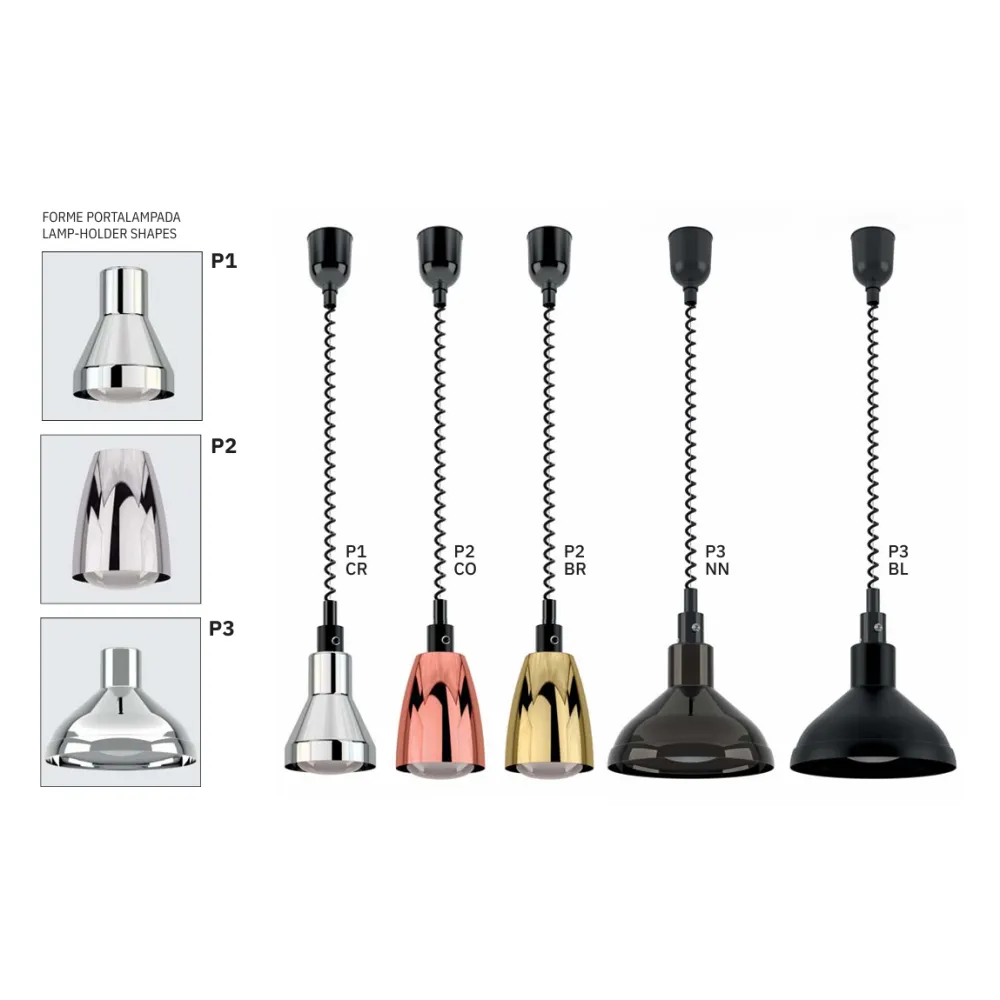 Lampe Chauffante Infrarouge Suspendue Helios Air P1