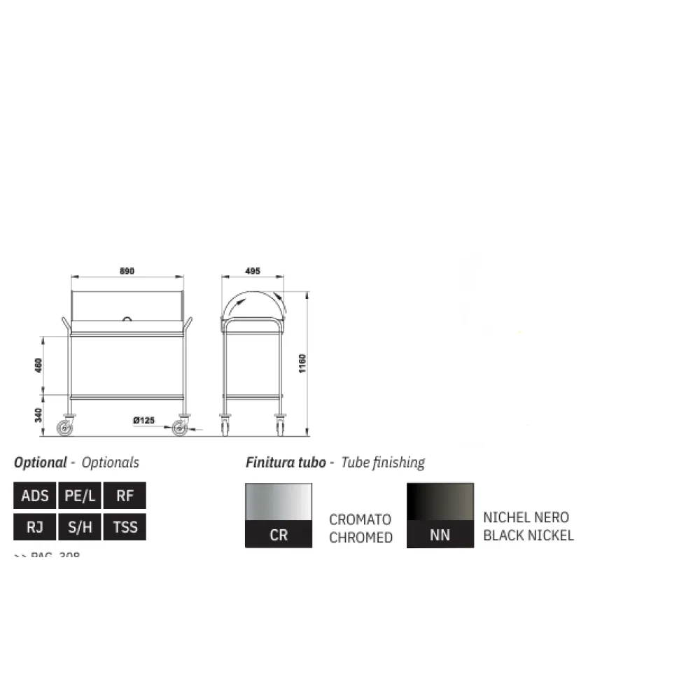 HIRA Clear Serving Trolley