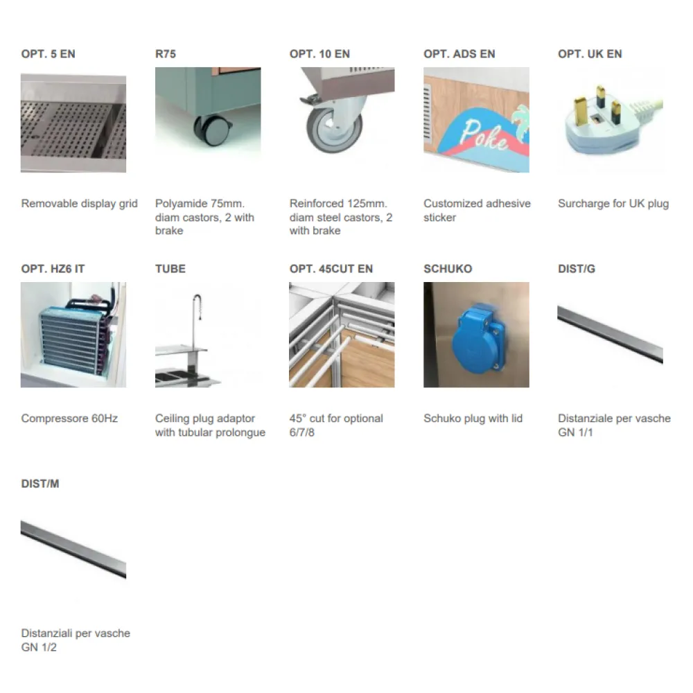 Buffet Froid Scolaire avec Ventilateur KIDS 3 RV