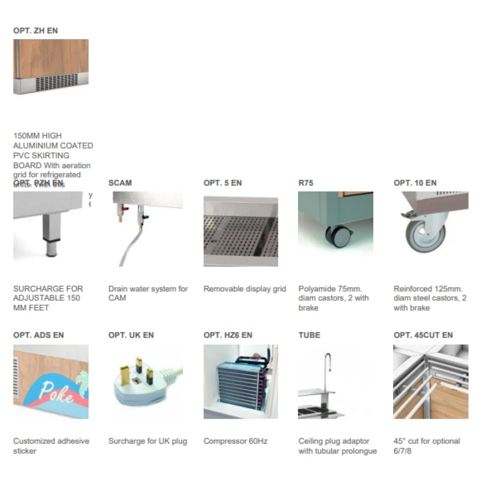 Buffet Réfrigéré Omnia 5RV-E avec Ventilateur