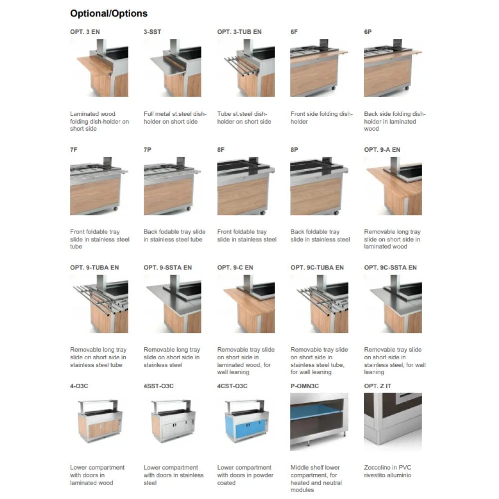 BAIN-MARIE CHAUD OMNIA AVEC MARMITES SÉPARÉES
