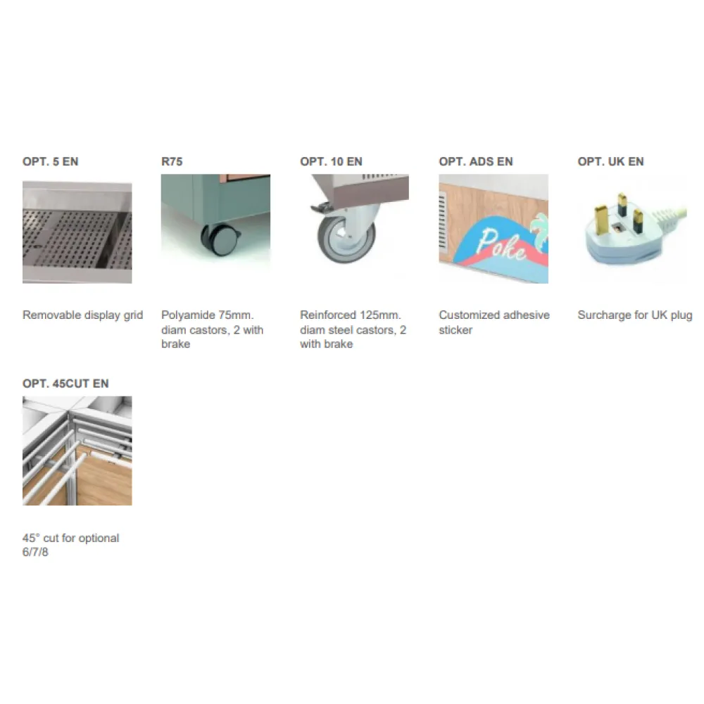 Roostevabast terasest soojendusega laud OMNIA