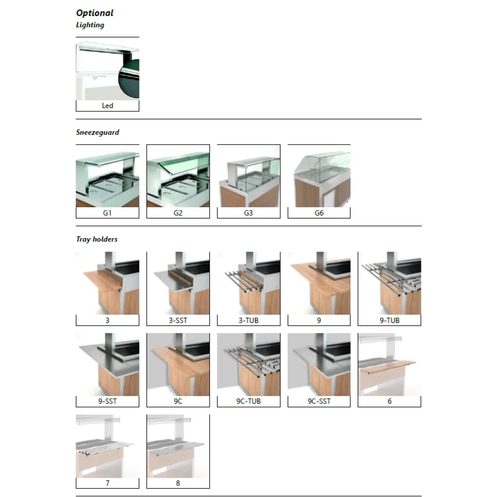 Omnia Refrigerated Buffet with Hanex® Betacryl Worktop