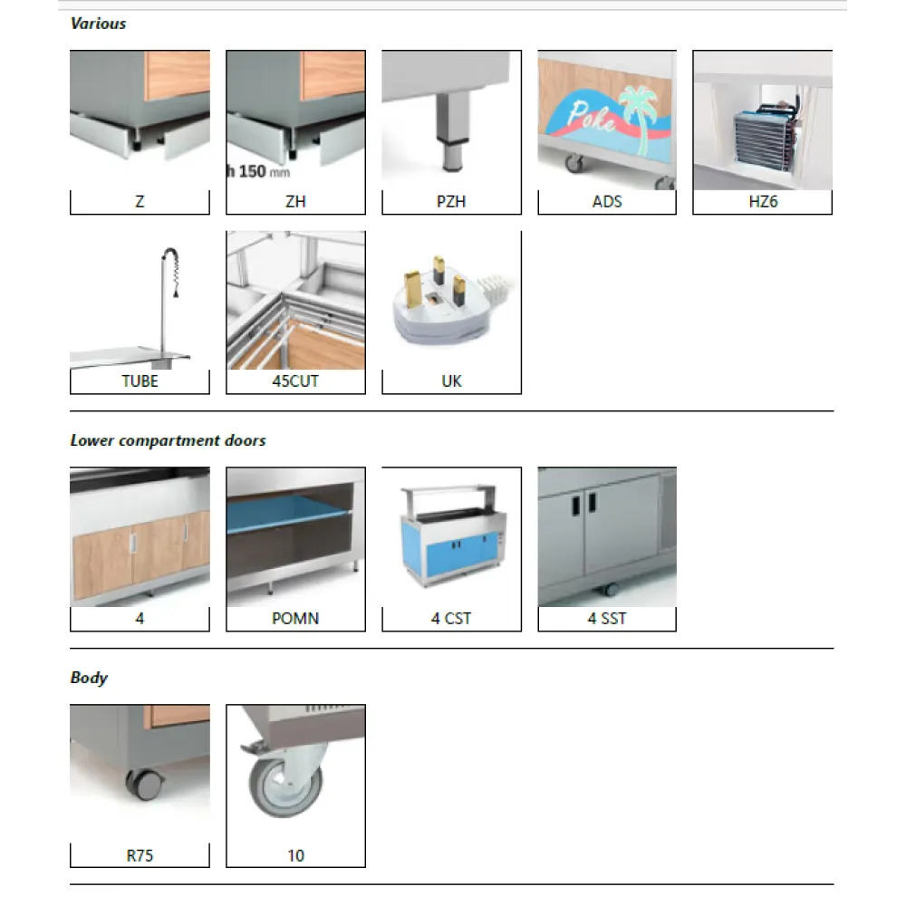 Omnia Refrigerated Buffet with Hanex® Betacryl Worktop