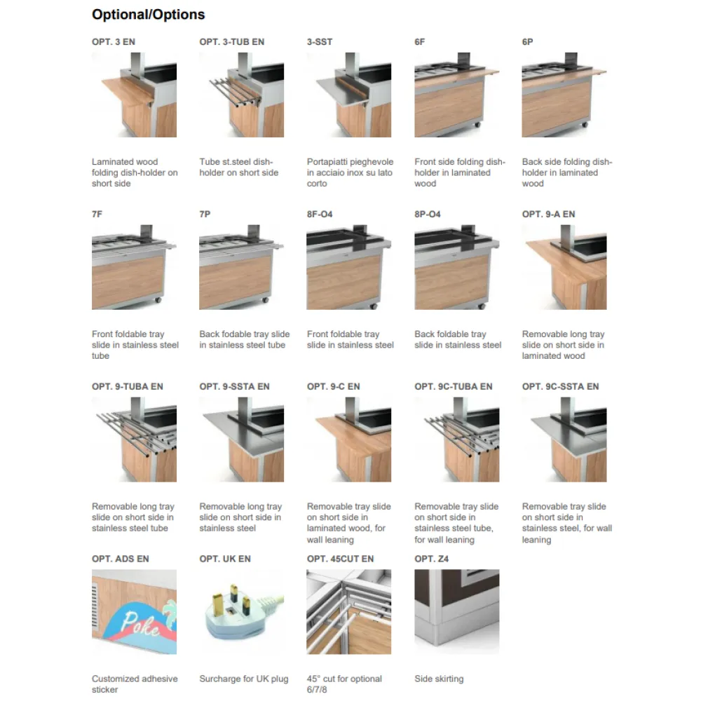 Холодильная витрина OMNIA 4DSP/SF с вентилятором