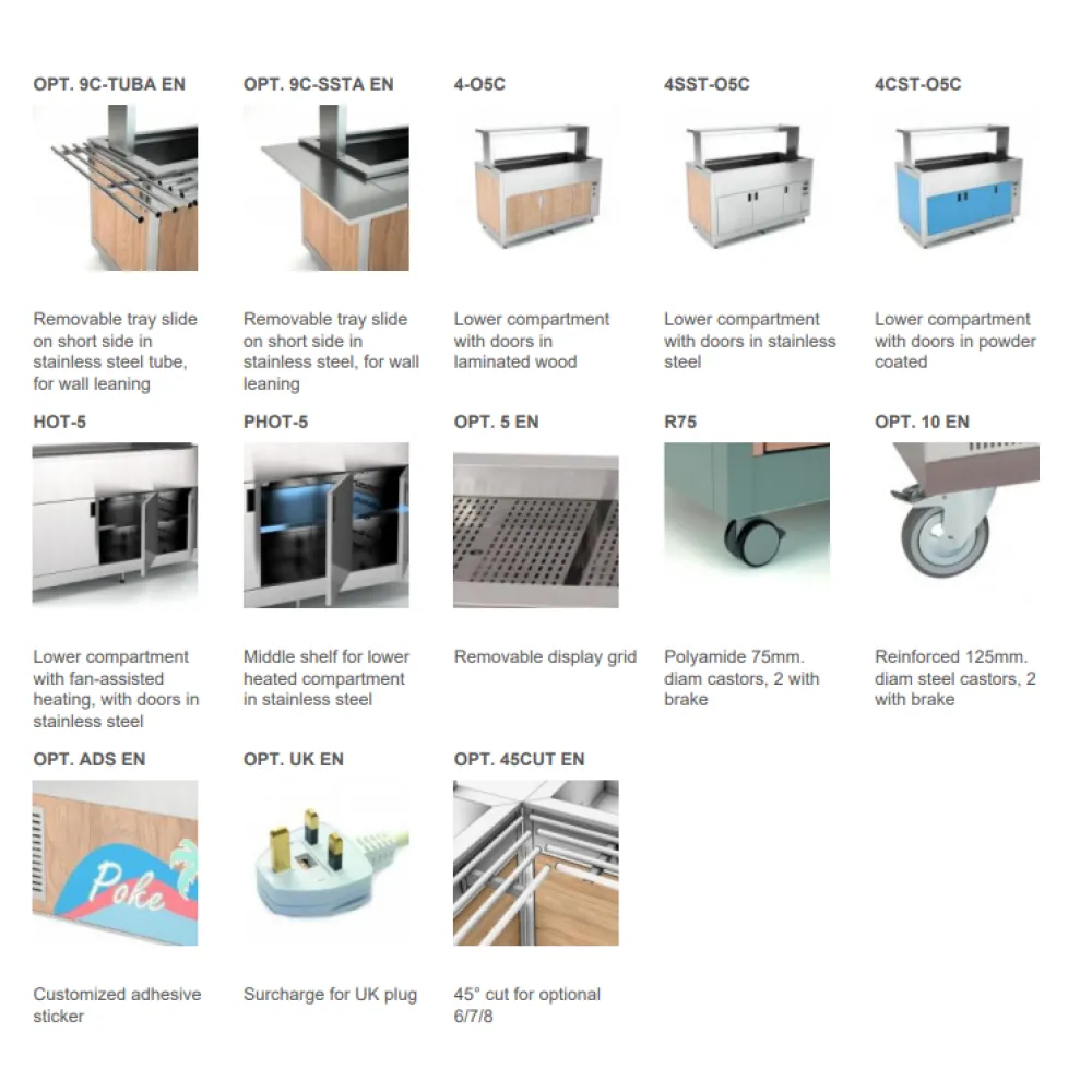 Omnia Heat-Enhanced Buffet with Tempered Glass