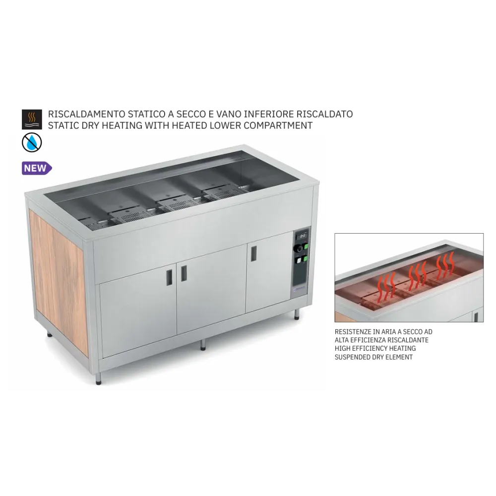 Подогревной буфет OMNIA 3 с нижним отделением