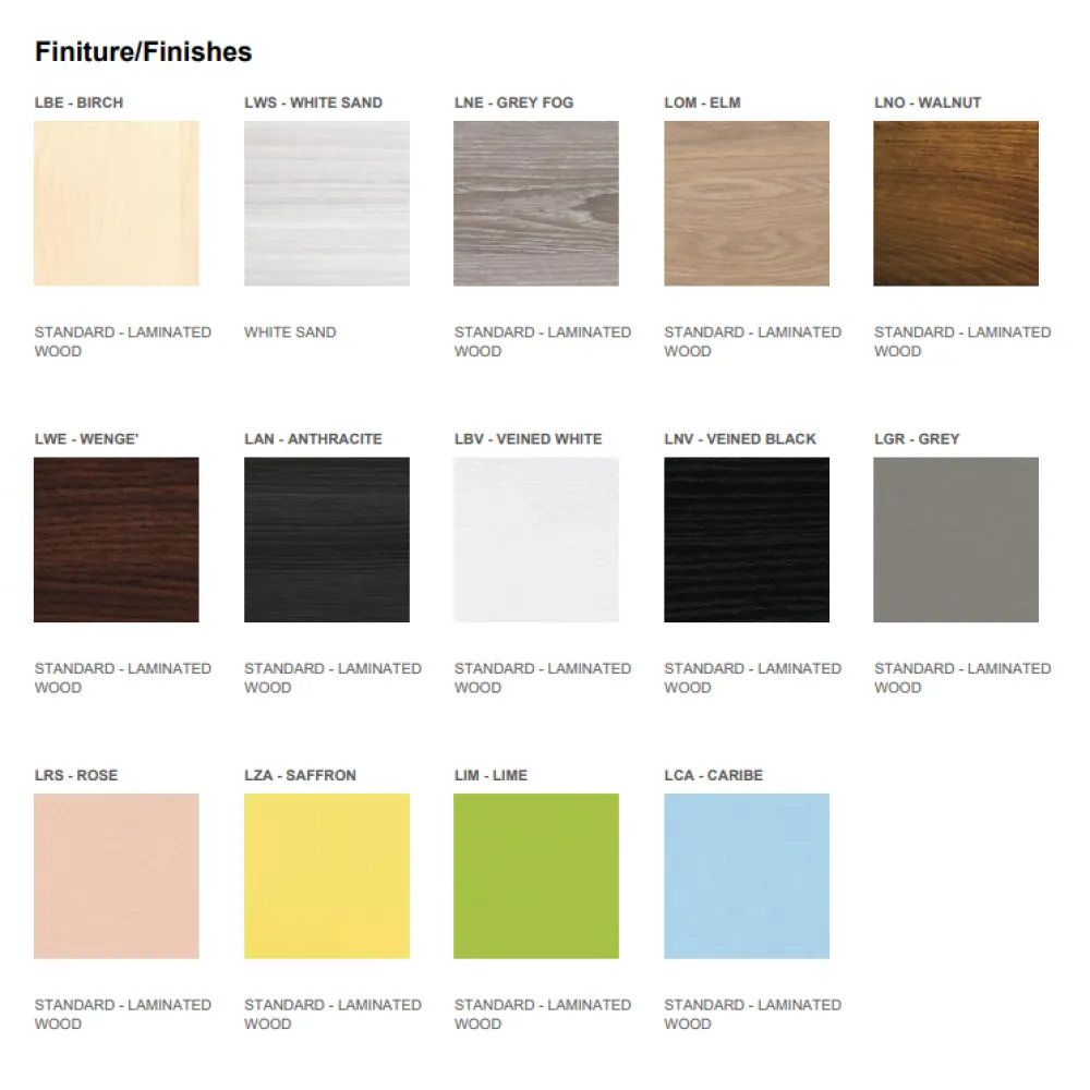 OMNIA 3PC/SC Büfee Karastatud Klaasiga Tööpind