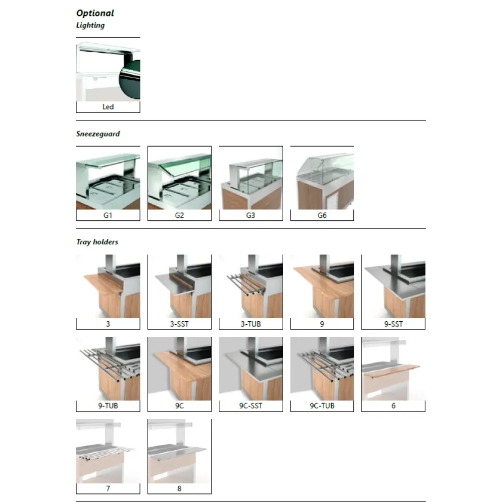 Buffet Réfrigéré Ventilé OMNIA 3RV/SF