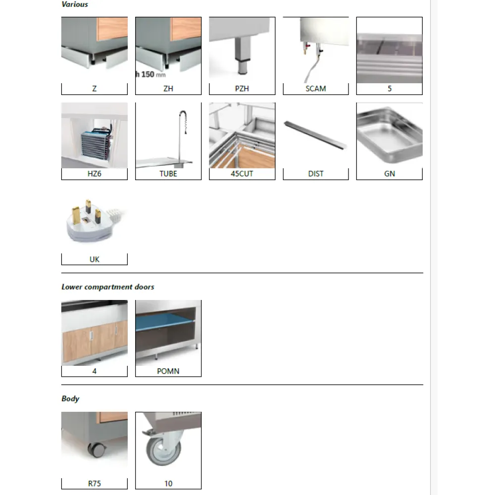 Buffet Réfrigéré Ventilé OMNIA 3RV/SF