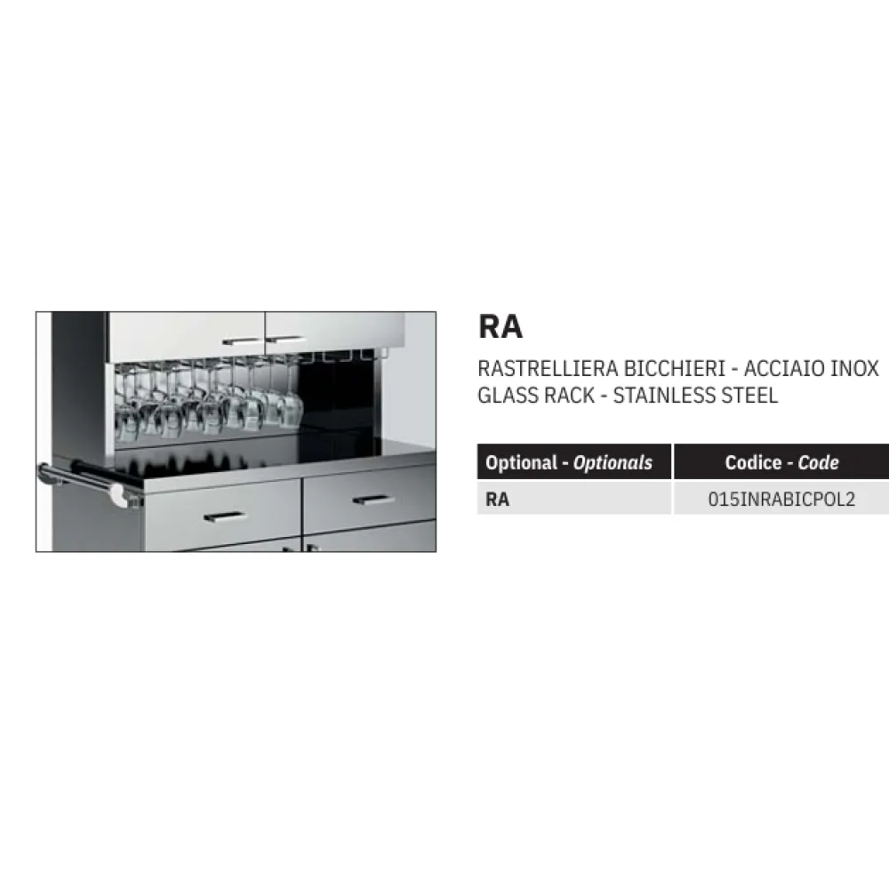 Nerūsējošā tērauda viesmīļu servēšanas stacija POLAR2AL