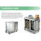 Chariot de Distribution de Repas ThermoCare à Double Compartiment Chauffant et Neutre