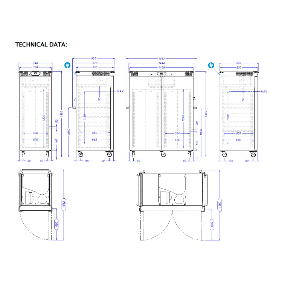 Professionaalne Banketi Külmkapp