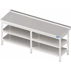 Metal table with two shelves 2100