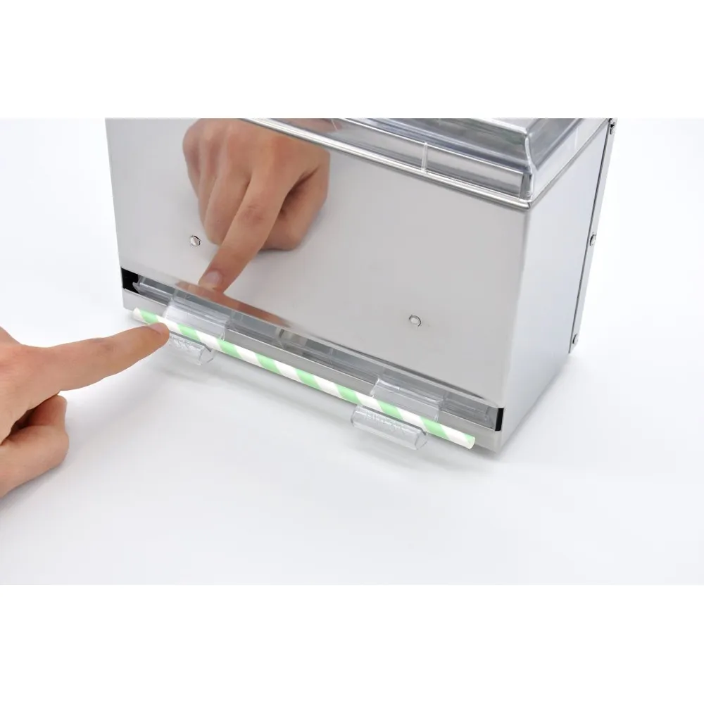 Distributeur de Paille en Acier Inoxydable T21E