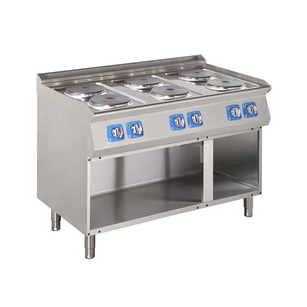 High-Efficiency Electric Cooking Range with Tray - 15.6 kW