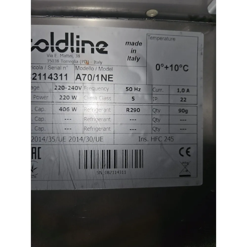 Vähekasutatud Coldline külmik 700 L