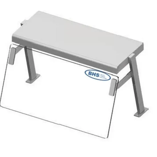 Apsauginis stiklas su lentyna