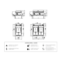 Elektriline praepann 12+12 L FRBE77T DOMINA PRO 700