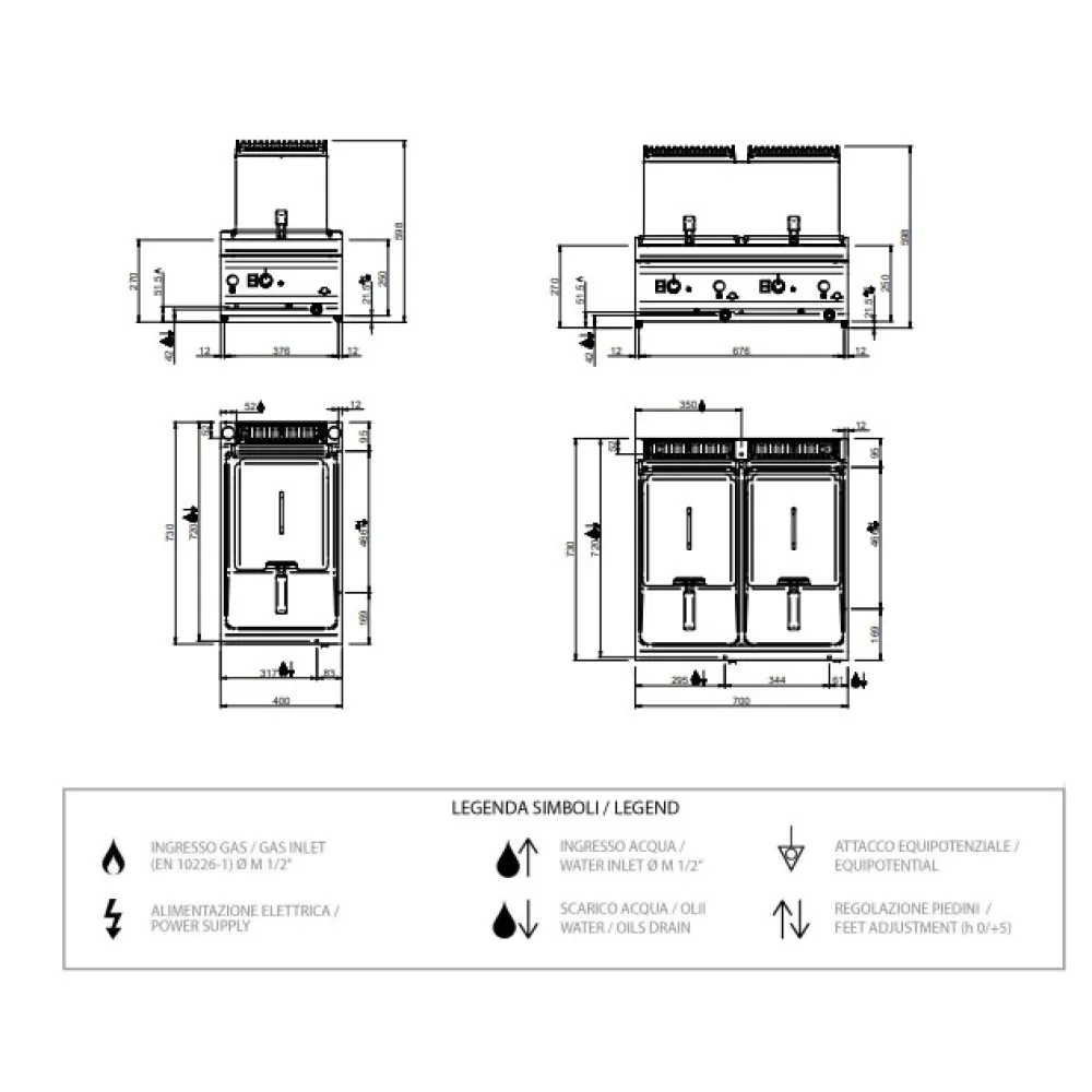 Dujų keptuvė 9 l MFRG74T