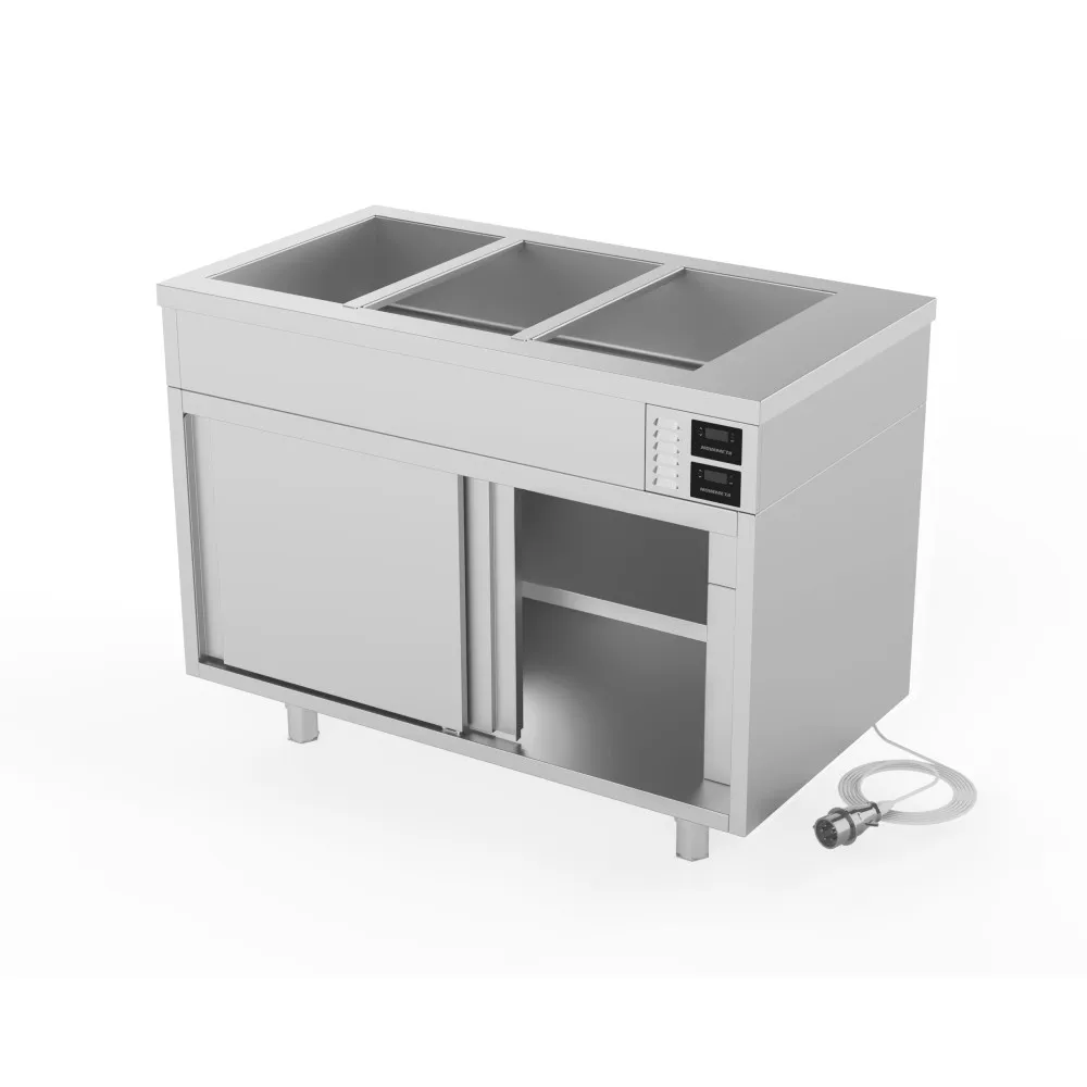 Premium Heated Bain Marie Cupboard 4 GN1/1