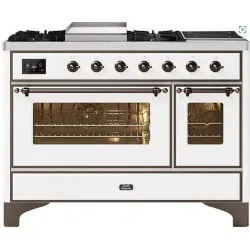 Ilve Majestic M12FIDNE3 120cm 4 põletit+topelt induktsioonitsoon+topelt grilltsoon