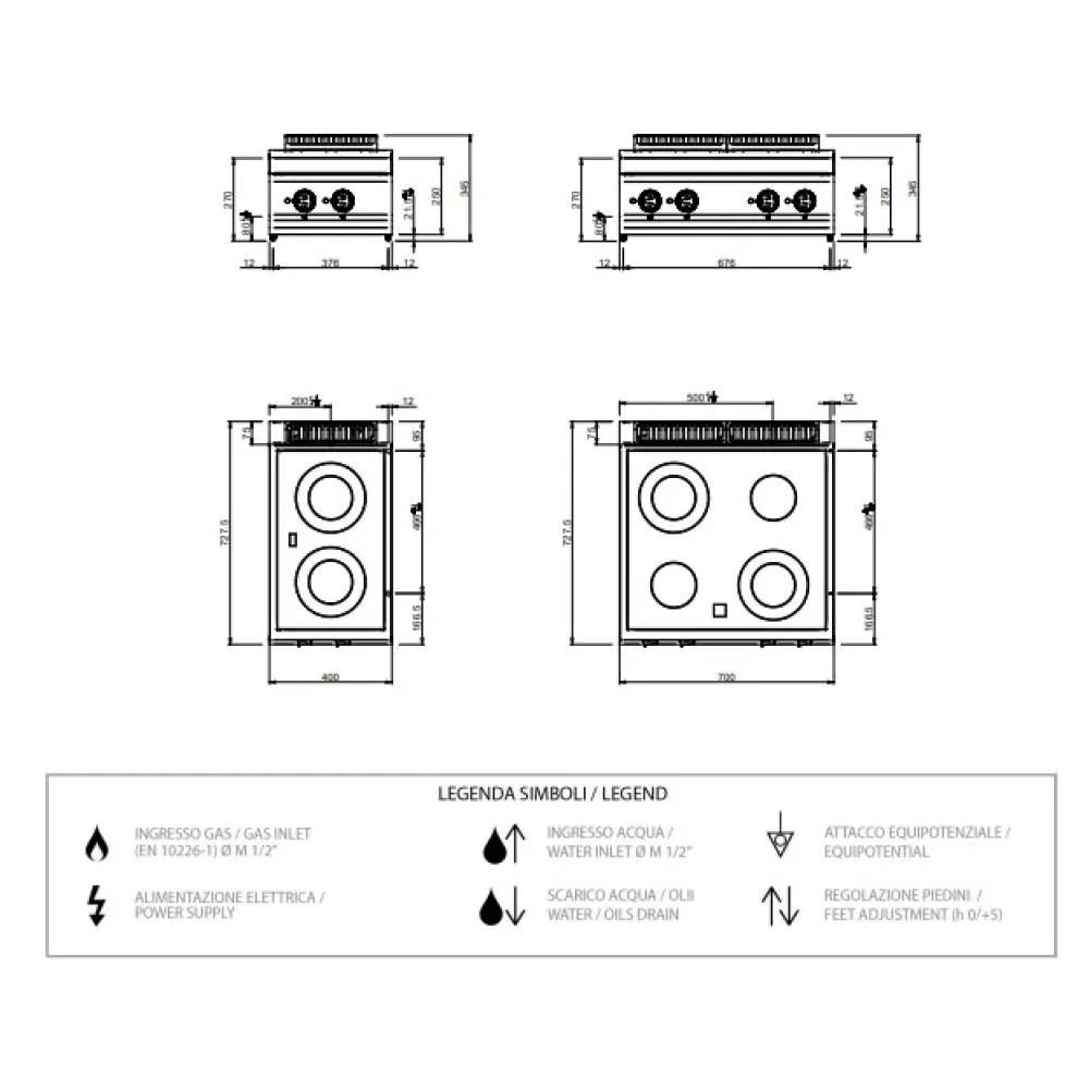 Keraminė kaitlentė su dviem zonomis