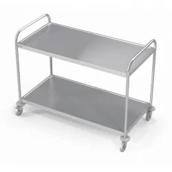 Stainless steel serving trolley VTR2