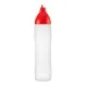 Bouteille doseuse rouge 500 ml avec valve anti-goutte