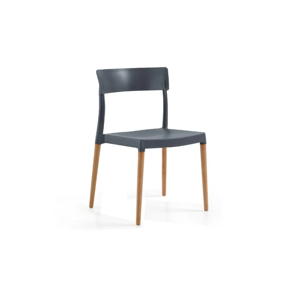 Kėdė Lilly su medine koja - Ideali jūsų terasai