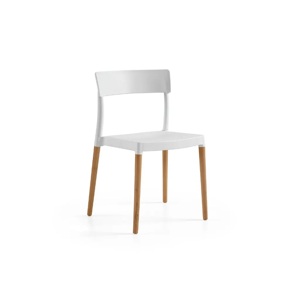 Kėdė Lilly su medine koja - Ideali jūsų terasai